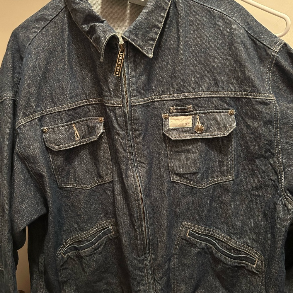 Dark blue rocawear denim jacket